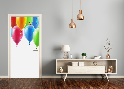 Selbstklebendes wandbild an der wand Bunte luftballons