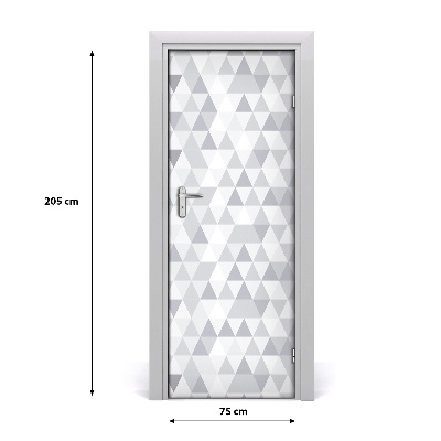 Selbstklebendes wandbild an der wand Graue dreiecke