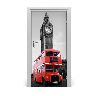 Selbstklebendes wandbild an der wand London bus