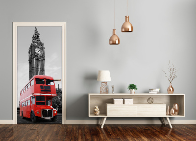 Selbstklebendes wandbild an der wand London bus