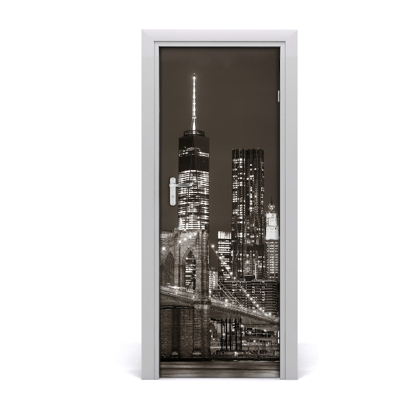 Selbstklebendes wandbild an der wand Manhattan new york city