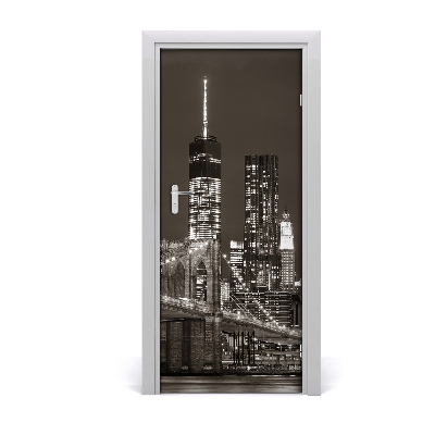 Selbstklebendes wandbild an der wand Manhattan new york city