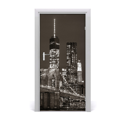 Selbstklebendes wandbild an der wand Manhattan new york city