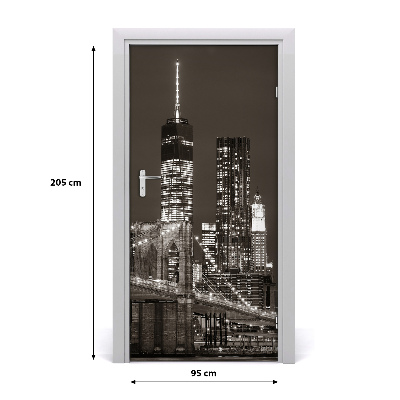 Selbstklebendes wandbild an der wand Manhattan new york city