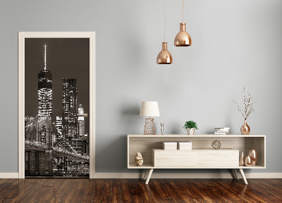 Selbstklebendes wandbild an der wand Manhattan new york city