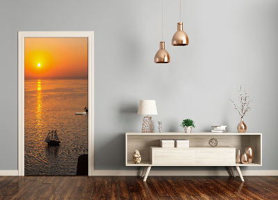 Selbstklebendes wandbild an der wand Sonnenuntergang meer