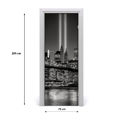 Selbstklebendes wandbild an der wand Manhattan new york city