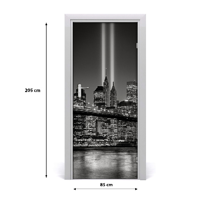 Selbstklebendes wandbild an der wand Manhattan new york city