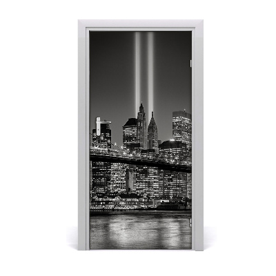 Selbstklebendes wandbild an der wand Manhattan new york city