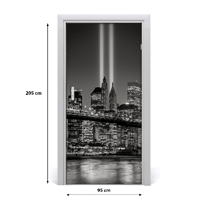 Selbstklebendes wandbild an der wand Manhattan new york city