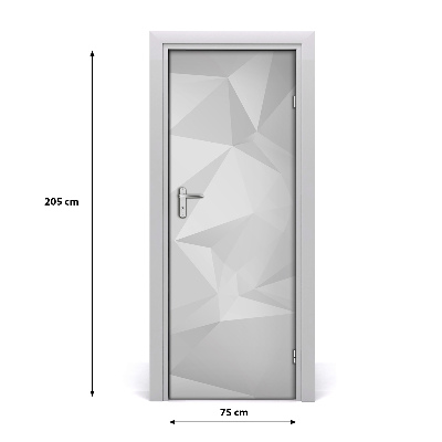 Selbstklebender aufkleber an der tür Abstraction dreiecke