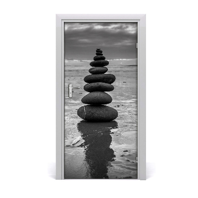 Selbstklebendes wandbild an der wand Steine ​​am strand