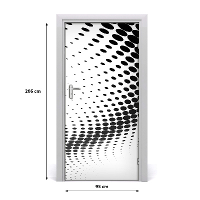 Selbstklebender aufkleber an der tür Geometrischer hintergrund