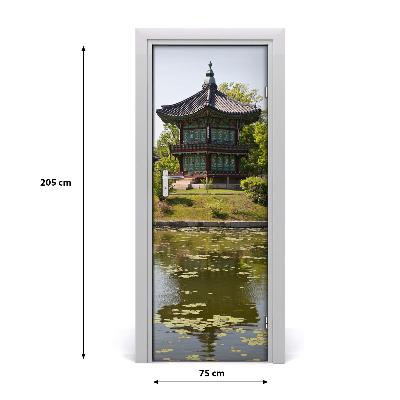 Selbstklebendes wandbild an der wand Japanischer park