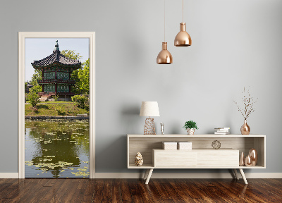 Selbstklebendes wandbild an der wand Japanischer park