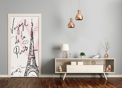 Selbstklebendes wandbild an der wand Eiffelturm in paris