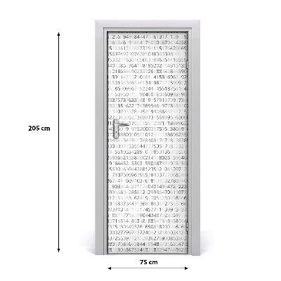 Selbstklebendes wandbild an der wand Binärcode