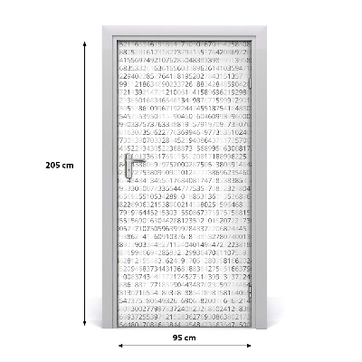 Selbstklebendes wandbild an der wand Binärcode