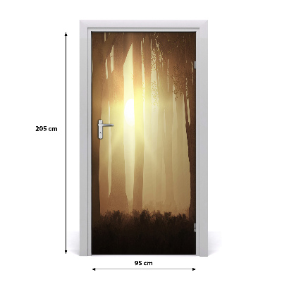 Selbstklebendes wandbild an der wand Nebel im wald