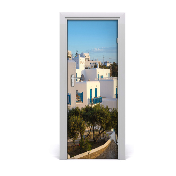 Selbstklebendes wandbild an der wand Mykonos griechenland