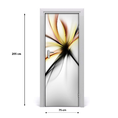 Selbstklebender aufkleber an der tür Zusammenfassung blume