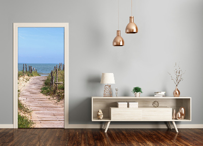 Selbstklebendes wandbild an der wand Der weg zum strand