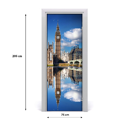 Selbstklebendes wandbild an der wand Big ben, london