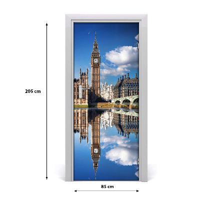 Selbstklebendes wandbild an der wand Big ben, london