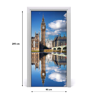 Selbstklebendes wandbild an der wand Big ben, london