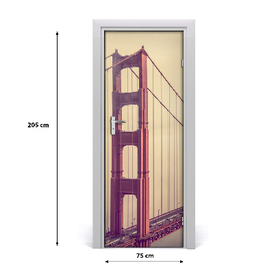 Selbstklebendes wandbild an der wand Brücke in san francisco