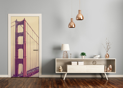 Selbstklebendes wandbild an der wand Brücke in san francisco