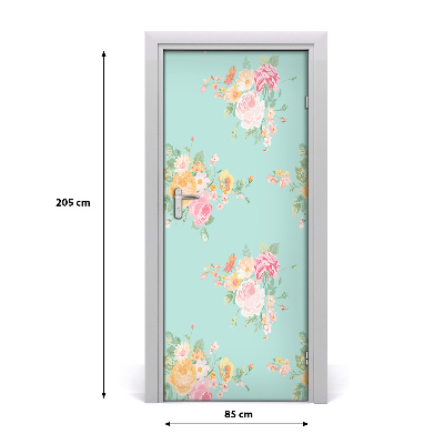 Selbstklebendes wandbild an der wand Blumen