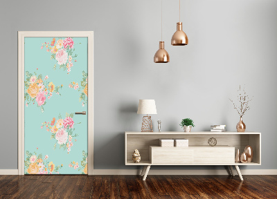 Selbstklebendes wandbild an der wand Blumen