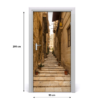 Selbstklebendes wandbild an der wand Straßen in malta