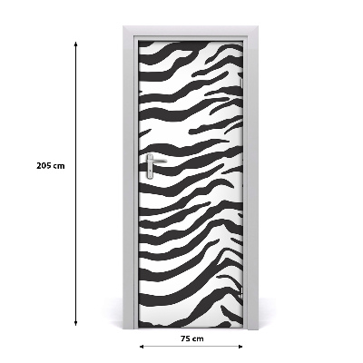 Selbstklebendes wandbild an der wand Haus zebra hintergrund