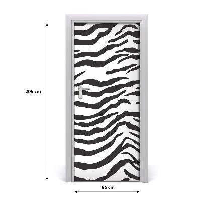 Selbstklebendes wandbild an der wand Haus zebra hintergrund