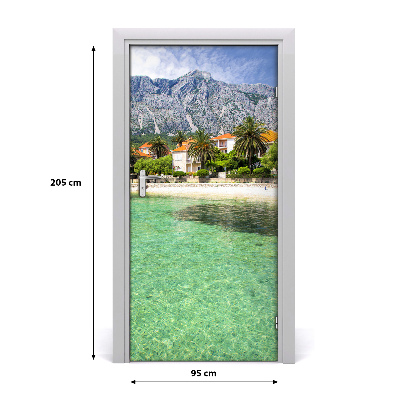 Selbstklebendes wandbild an der wand Strand in kroatien