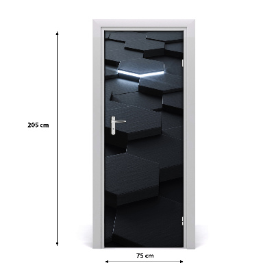 Selbstklebender aufkleber an der tür Abstraktion
