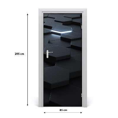 Selbstklebender aufkleber an der tür Abstraktion