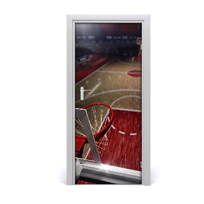 Selbstklebendes wandbild an der wand Basketball-spielplatz