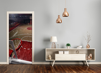 Selbstklebendes wandbild an der wand Basketball-spielplatz