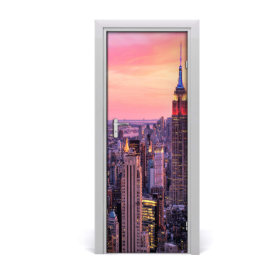 Selbstklebendes wandbild an der wand New york west