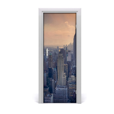 Selbstklebendes wandbild an der wand Manhattan new york city