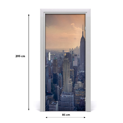 Selbstklebendes wandbild an der wand Manhattan new york city