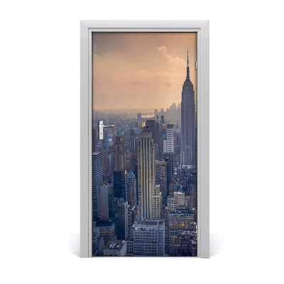 Selbstklebendes wandbild an der wand Manhattan new york city