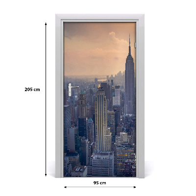 Selbstklebendes wandbild an der wand Manhattan new york city