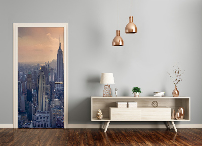 Selbstklebendes wandbild an der wand Manhattan new york city