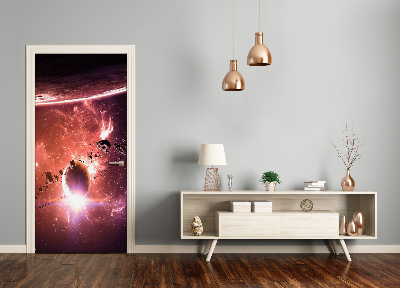 Selbstklebendes wandbild an der wand Galaxis