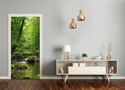 Selbstklebendes wandbild an der wand Fluss in den wald