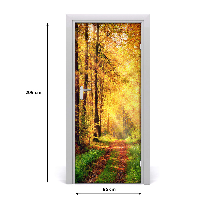 Selbstklebendes wandbild an der wand Wald im herbst